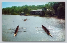 Princeton University Rowing Crews Carnegie Lake Princeton New Jersey Postcard