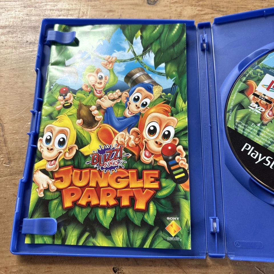 Buzz Junior Jungle Party PS2 PlayStation 2 Complete With Manual PAL Free Post - Image 4 of 4