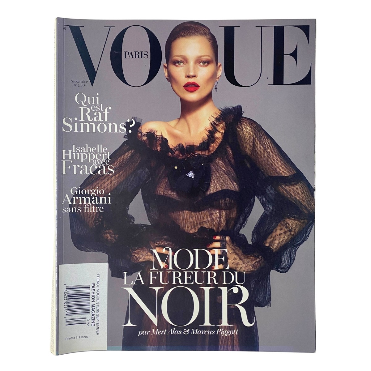 Vogue Paris Magazine September 2012 No. 930 Kate Moss Cover No