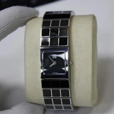 ESQ Movado Roxanne Black MOP Dial Steel Quartz Ladies Watch E5457