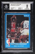1983 Star NBA All-Star Game Marques Johnson #5 BGS 8 0q3