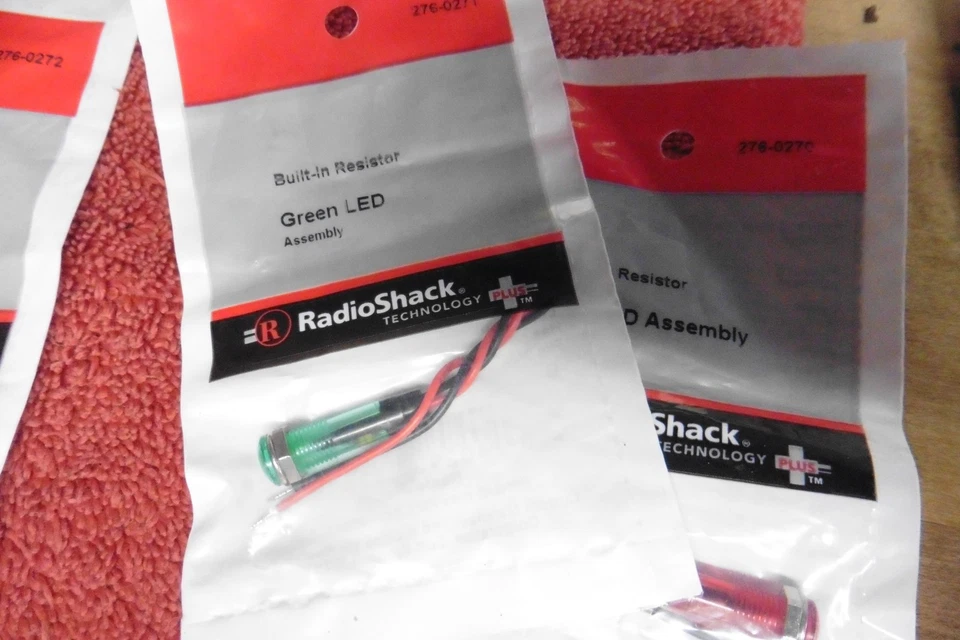 De colección Nuevo Lote de 5 Radio Shack Resister Conjunto Rojo Naranja Verde 276-0272 Foto 2 de 4