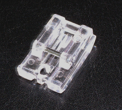 Snap-on CLEAR Concealed / Invisible ZIPPER FOOT * BERNETTE * RICCAR * Dressmaker