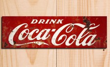 Drink Coca-Cola Vintage Retro Style metal plaques signs poster image