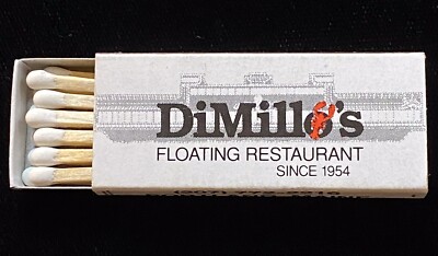 DiMILLO S Floating Rest Portland ME Unstruck Vintage Matchbook Box Whi A-1721