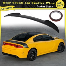 FOR 11-18 DODGE CHARGER SRT CARBON FIBER STYLE REAR TRUNK SPOILER WING LIP
