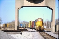 Up 393 Apr20-07 Fujichrome Train Photo Slide 35mm