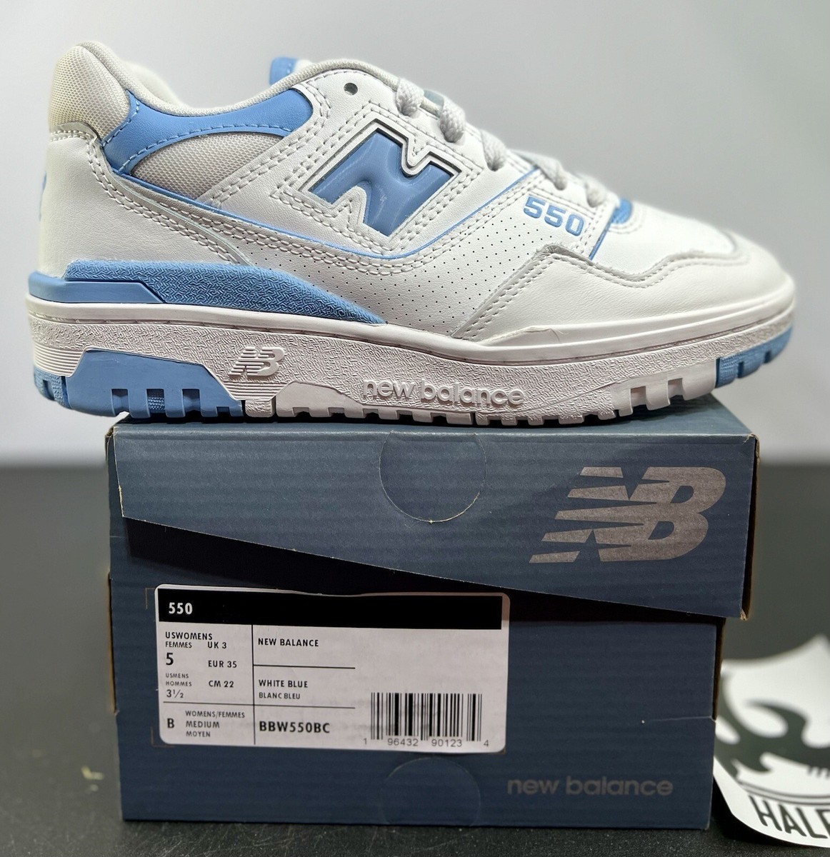 New Balance 550 UNC White Dusk Blue (W) | Women's Size 5