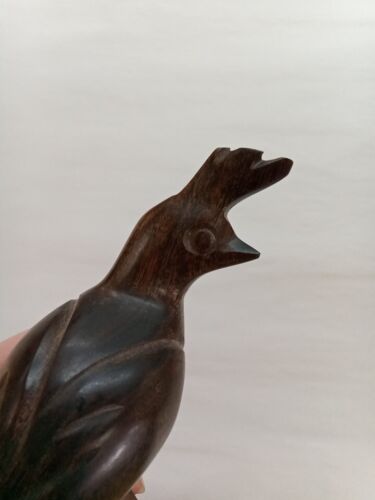 Vintage 5.5" Hand Carved Ironwood Quail Statue #2 - Picture 2 of 11