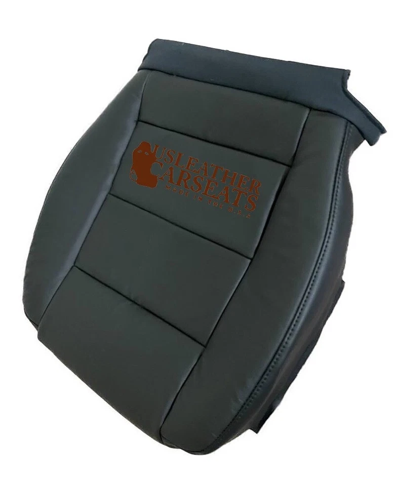 Cubierta de asiento de cuero de repuesto para parte inferior del conductor Audi A6 2009 2008 2010 negra Foto 4 de 4