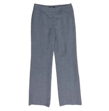 Kasper Womens Dress Pants 2P Gray Straight Leg Fit Mid Rise Fully Lined Trouser