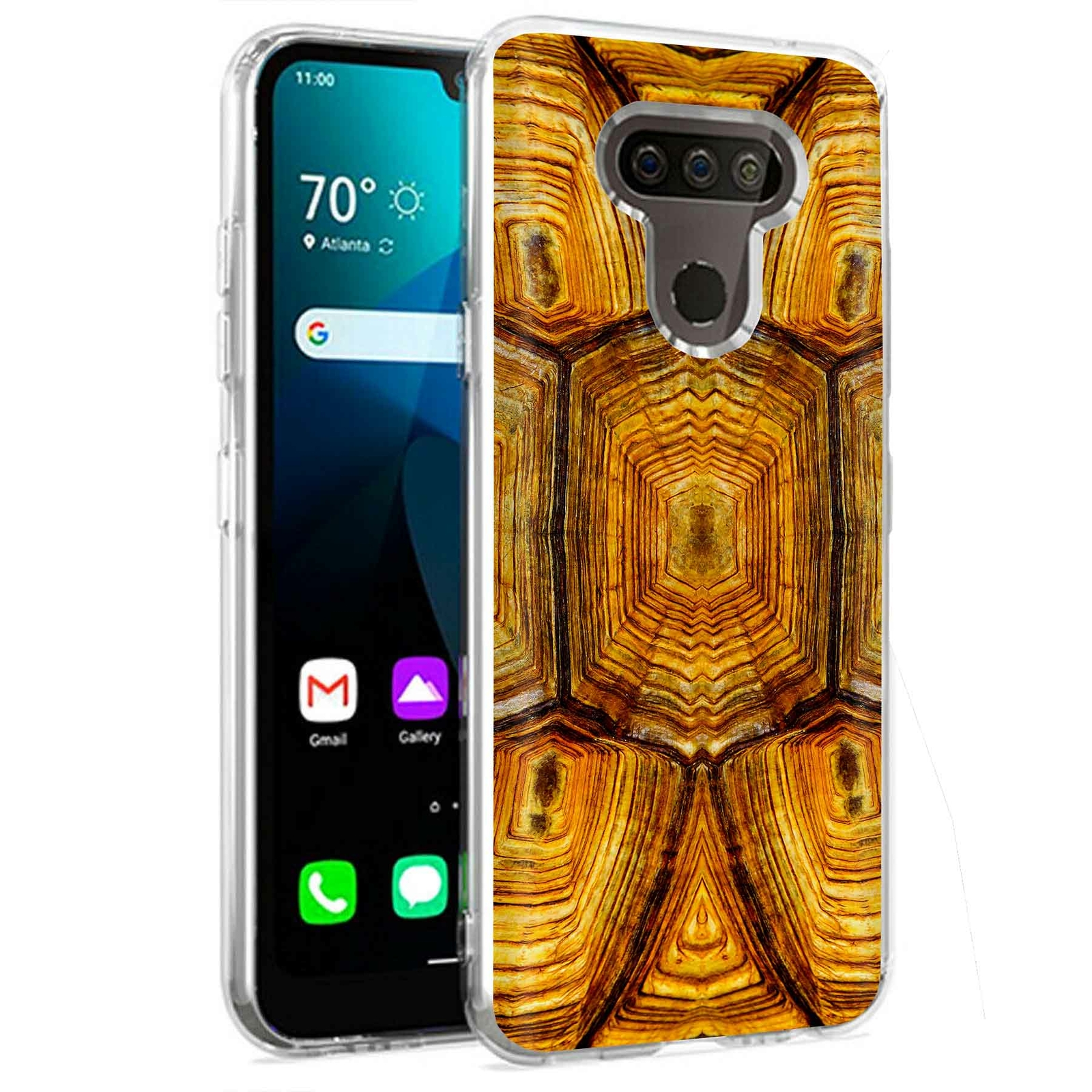 Phone Case for LG Harmony 4,Xpression Plus 3,K40S, Turtle Shell Print