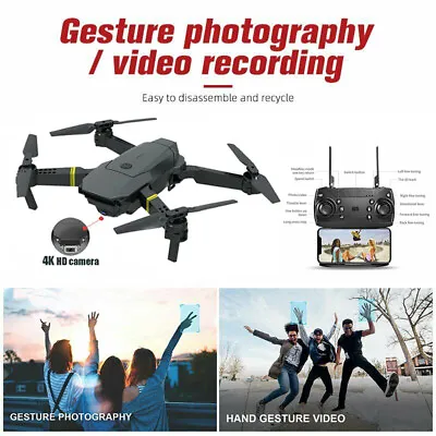 Buy 3 Batteries Drone X Pro 4K HD Selfie Camera WIFI FPV GPS Foldable RC Quadcopter