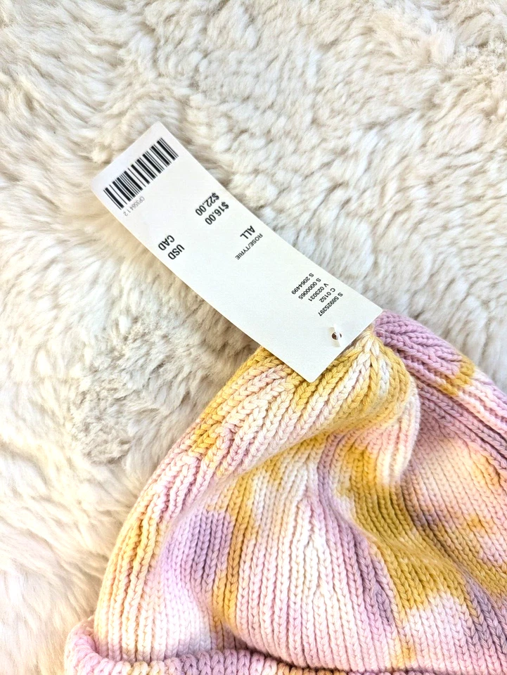 Urban Outfitters Gorro Mujer OS Tie Dye Tejido Suave Lote 2 Multi 100% Algodón Foto 3 de 4