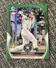 2023 Bowman Chrome Kenni Gomez Bowman 1st Green Shimmer Refractor RC /99 ASTROS