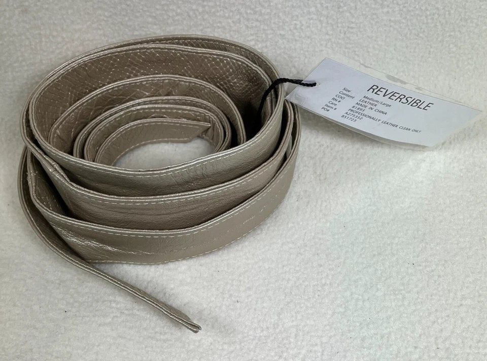 Cinturón Reversible Cuero Patrones GILI Talla M/L Opción Colores: Negro y Beige Foto 4 de 4