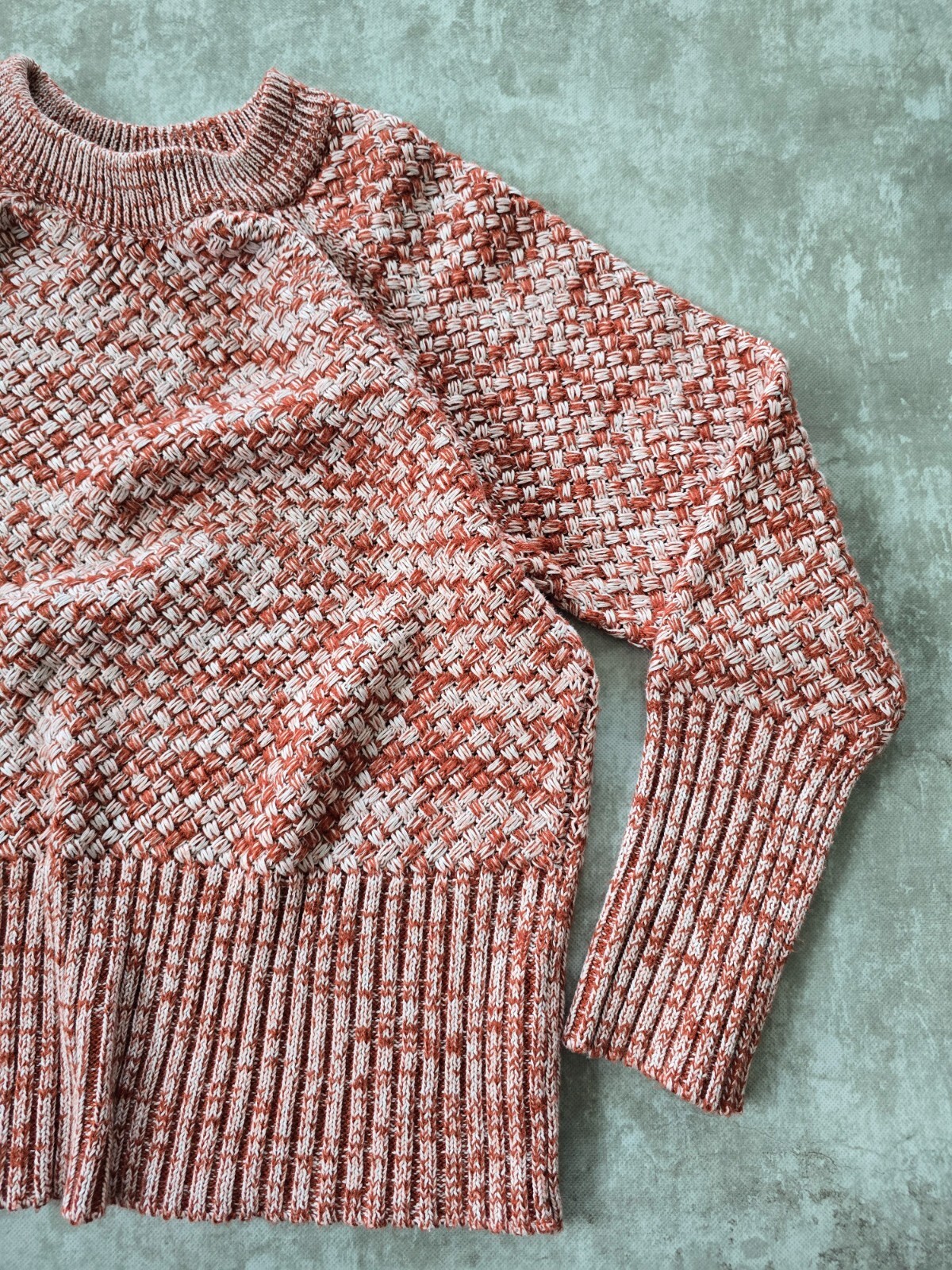 Universal Thread | Boho brick red white chunky ca… - image 3