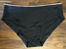 Jessica Simpson Black Nylon Panties No Show Seamless Smooth Size M Medium 1 Pair