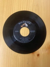 EDDIE FISHER  MAGIC FINGERS / I WANNA GO WHERE TO GO RCA VICTOR 45 VINYL RECORD