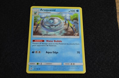 Pokemon TCG Card - Araquanid 46/149 Uncommon From Sun & Moon Series