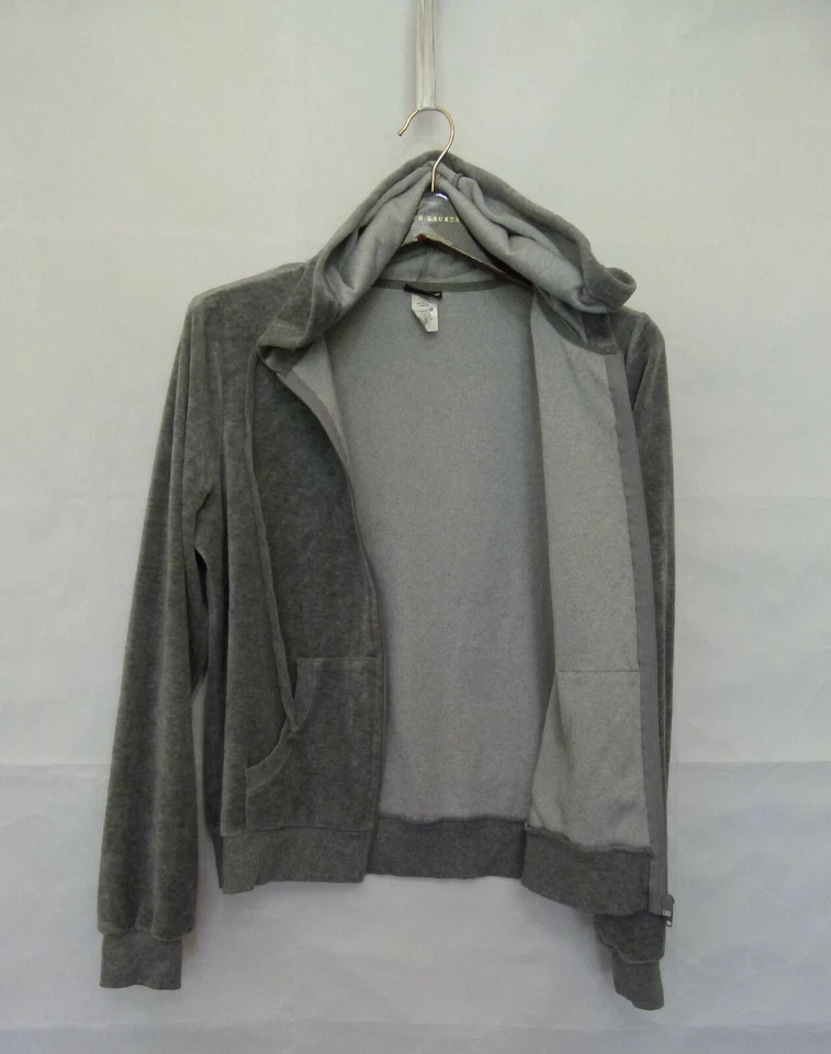 Sudadera con capucha Joe Boxer para mujer gris cremallera completa mezcla de algodón talla XL Foto 4 de 4