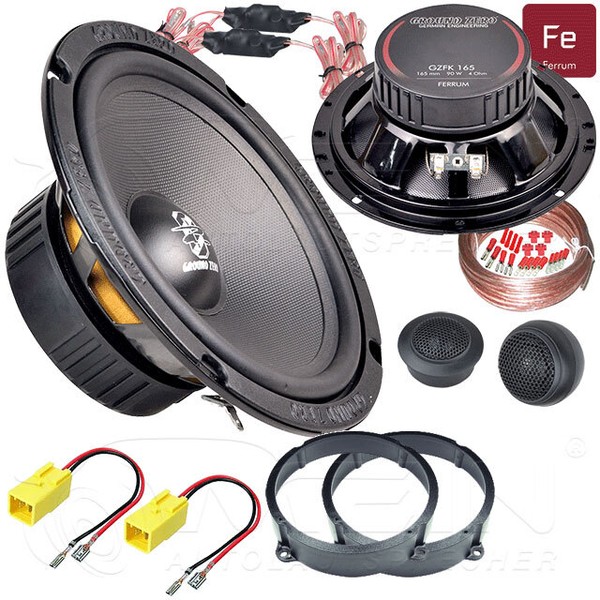 Ground Zero Lautsprecher FüR Alfa Romeo GT 937 2003-2010 Vorn TüR 150W 165 #BZ34-image