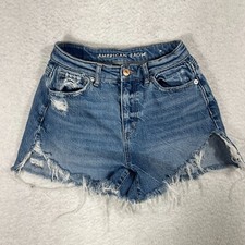 American Eagle Women's Sz 0 W23 Comfort Stretch Waistband Highest Rise Mom Short