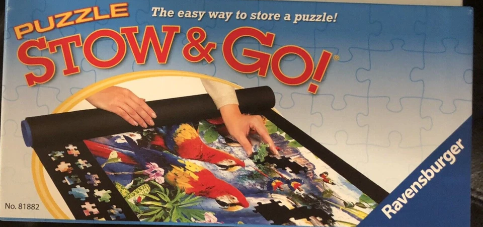 Puzzle Stow and Go 存储系统 卷垫 46 英寸 X 26 英寸 Ravensburger 最多 1500 件 — 第 3/4 张图片