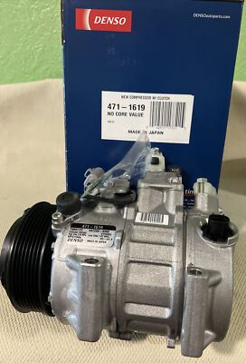 Ｏ.S.MAX Denso 471-1619 AC Compressor & Clutch for 157366 158366 447190