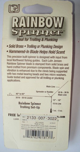 Rapala Luhr Jensen Trolling Spinner Special Trolling Bait, Zander, Salmon - 第 4/11 張圖片