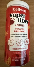 Bellway  Super Fiber Powder + Fruit 8.3 oz Raspberry Lemon Best by Date 1/27 NEW
