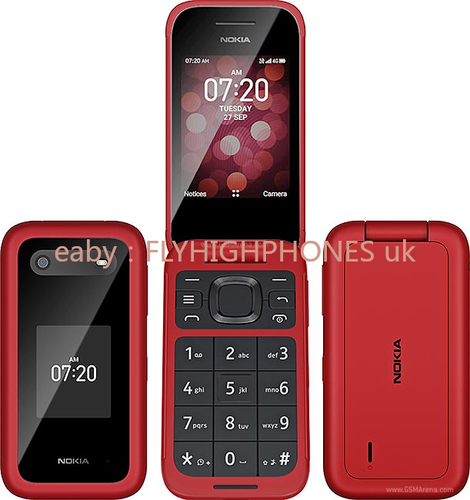 Desbloqueado Nokia 2780 Flip 4G LTE 512MB 5MP Single SIM 2.7"Nuevo sello Teléfono Original - Imagen 8 de 20