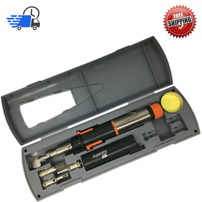 Portasol Gas Soldering Kit And Iron Superpro 125W  Professional  Cordless 4 Tips