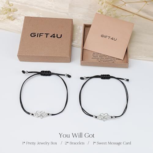 Regalos para mujer Friendship Bestie Friends - Infinity Heart Best Friend - Imagen 5 de 7