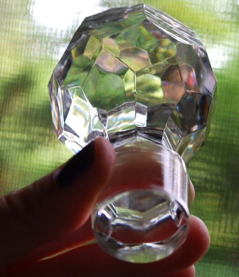 COMERAGH Vtg HAND CUT WATERFORD CRYSTAL Decanter W Stopper PANELS/DIAMONDS 12.75