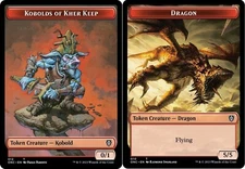 10 Token Cards - KOBOLDS OF KHER KEEP / DRAGON - Commander: ONC - Magic MTG FTG