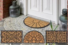 Türmatte Coco Deluxe Outdoor Flur Eingang Fußmatte außen Kokos Matte rutschfest
