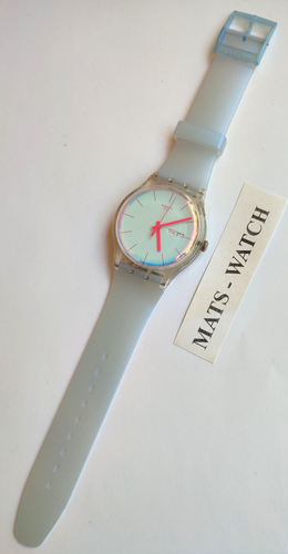 SWATCH+NEW GENT BIOCERAMIC+SO29K704 POLAWHITE LIGHTBLUE+NEW/NEW - Picture 2 of 3