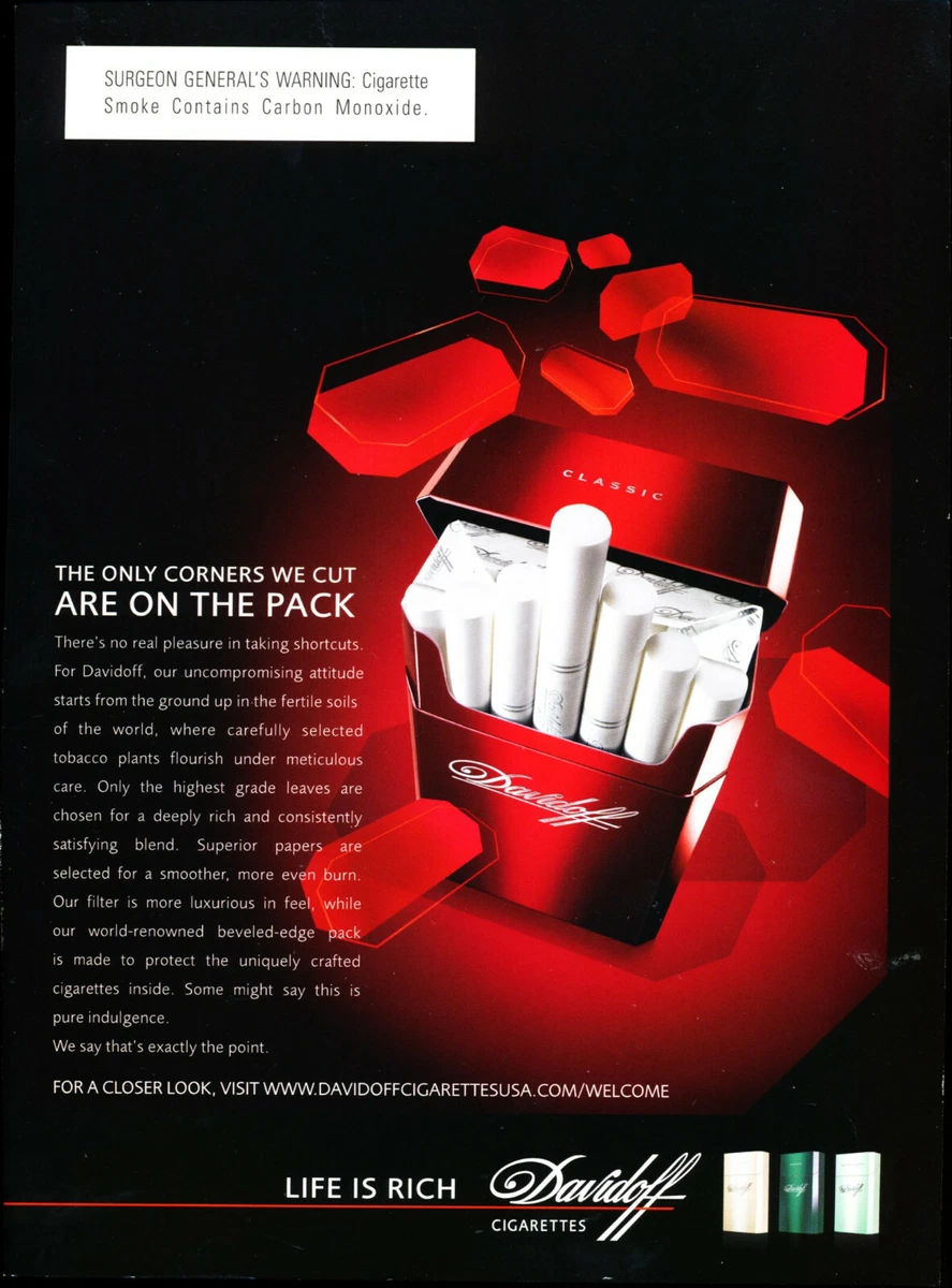 Cigars 5 Pack DAVIDOFF ABSOLUTE 4 Cigarettes 10 Cartons|DAVIDOFF ...