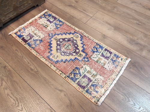 Small Turkish Rug, Small Antique Rug, Small Carpet, Small Kilim, 1.5 x 3.1 ft