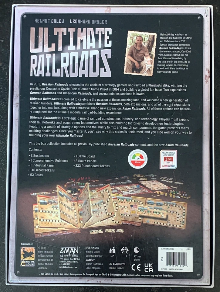 Ultimate Railroads Big Box Collection Z-Man Games - 100% Complete - Open Box NM - Image 3 of 4