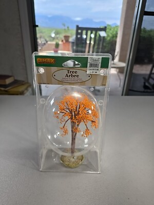 Lemax 04496 Village Landscape Autumn Rust Tree Medium 7'' (NEW) Orange Blossom