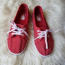 Vans polka dot red / white Sneakers for youth Size: 2.5 Little Girl