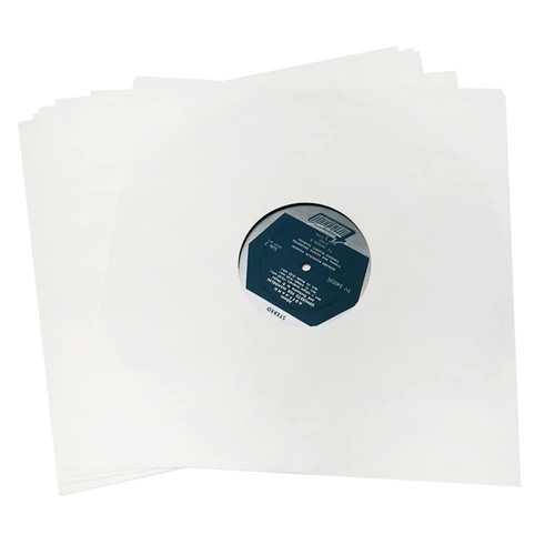 20 Pack 12 Inch Vinyl Record Inner Paper Sleeves Anti Static White Paper Covers - Picture 7 of 8