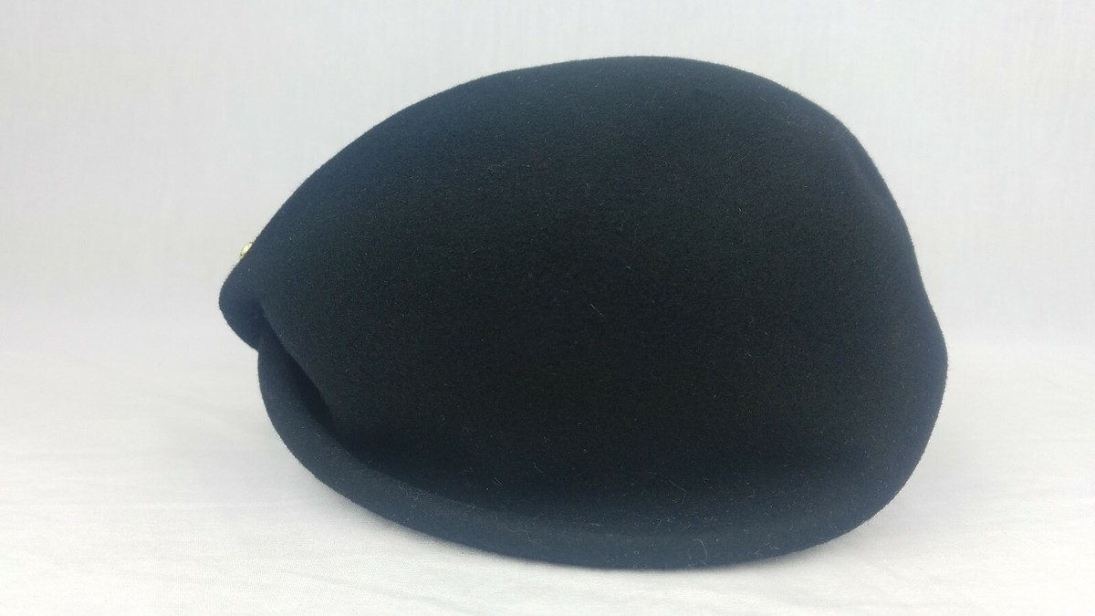 VTG 1940s Neumann-Endler Fairfield Felts Wool Tilt Hat Curled Quill Plumes EUC Vintage 1940s Tilt Hat with Dramatic Feathers, Grey Felt  main image 3