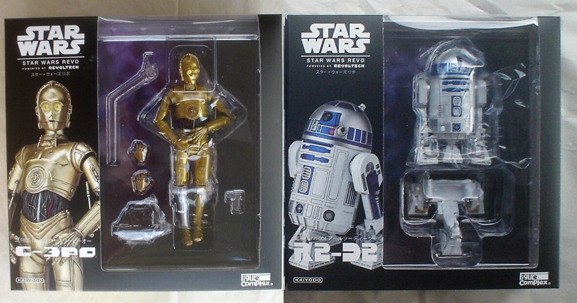 STAR WARS REVO C-3PO R2-D2等 figure フィギュア C-3PO & R2-D2 Revo Revoltech Star Wars Kaiyodo 6