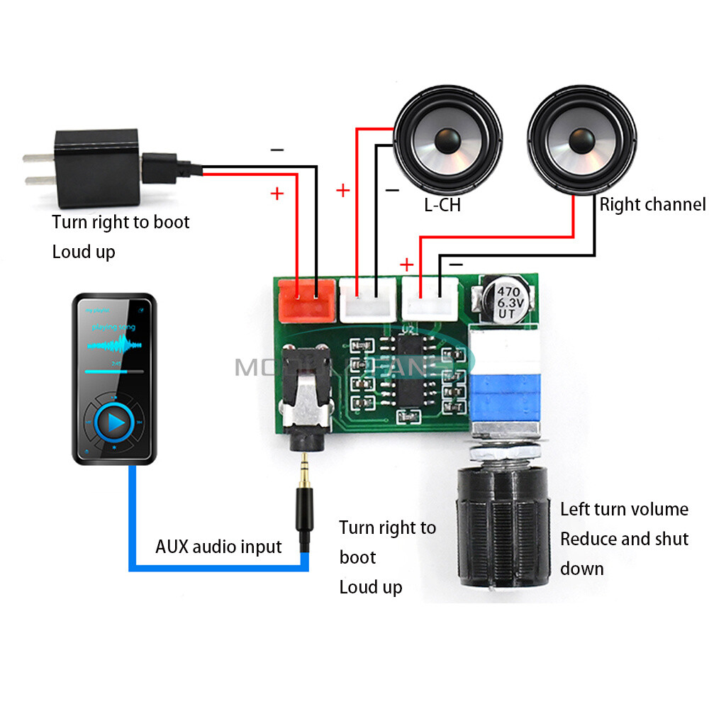 XH-A157 scheda amplificatore digale PAM8403 con manopola del