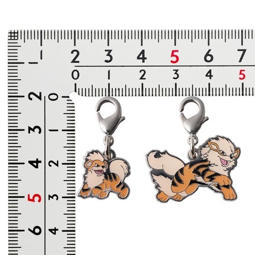 PC107 Pokemon Center Growlithe,Arcanine Metal Key Chain Japan | eBay