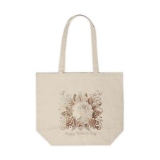 Happy Mother's Day Canvas Shopping Tote, Eco-Friendly Gift Bag, Reusable Tote,