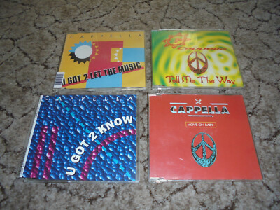 4x Single CD Cappella U got 2 Let the Music, Move on Baby, Tell me the Way, know